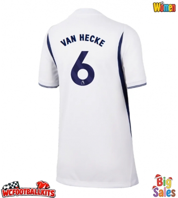 Tottenham Hotspur Jan Paul van Hecke #6 Replica Home Stadium Shirt for Women 2026-27 Short Sleeve